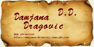 Damjana Dragović vizit kartica
